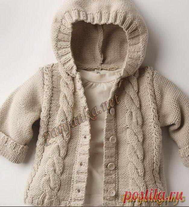 Пуловер с капюшоном  10 и 19*31 ( Фильдар )