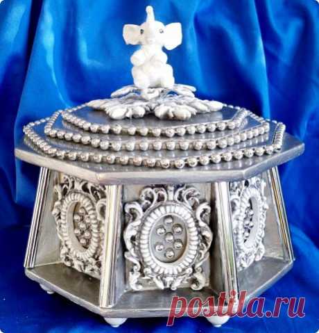 Шкатулка из фанеры ящиков из-под фруктов. | Страна Мастеров
