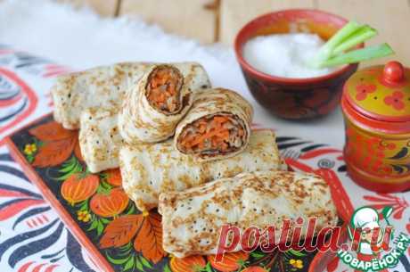 Закусочные блины от невестки - кулинарный рецепт