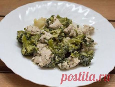 Брокколи с курицей