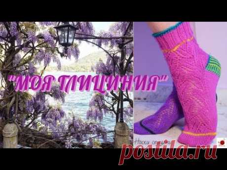 Носочки "МОЯ ГЛИЦИНИЯ". Спицами.