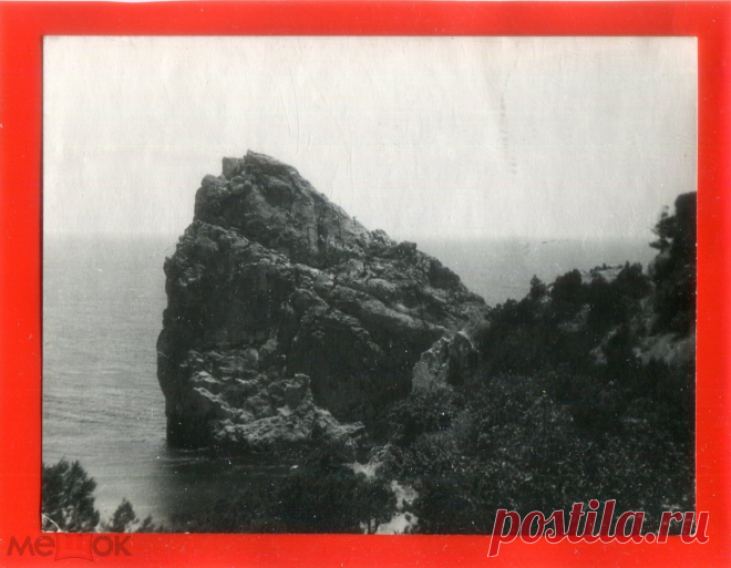 КРЫМ РЕАЛ ФОТО 1953 СИМЕИЗ СКАЛА ДИВА 9 Х 11,5