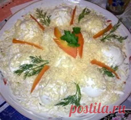НОВОГОДНИЙ САЛАТ СНЕЖНЫЕ СУГРОБЫ / Здоровый аппетит