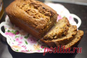 Банановый кекс на кефире