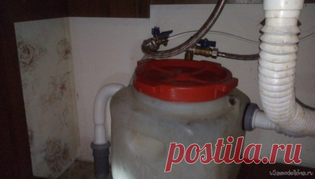 Жиро сборник под раковину, с себестоимостью 760 рублей Доброго Всем времени суток! Предыстория.Живем в частном доме. Канализация не централизованная, своя сливная (канализационная система). Очередной раз начало «булькать» в раковинах. При простукивании канализационных труб, характерного – «звонкого» звука пустоты у пластика, не услышал. Приговор –