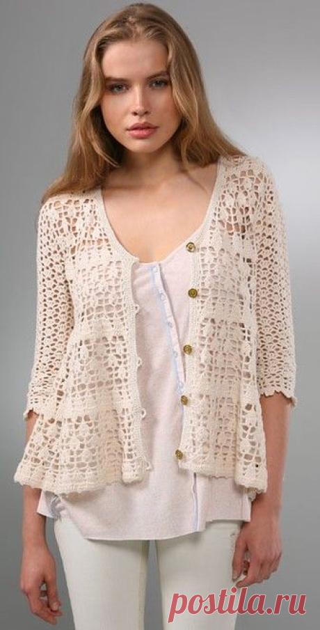 Free People Hour Drop Crochet Cardigan | SHOPBOP
