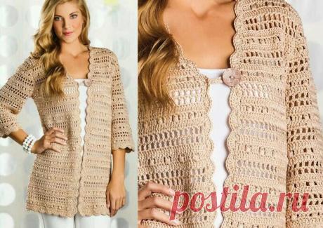 Летний кардиган. 6 моделей крючком и спицами – Paradosik Handmade - вязание для начинающих и профессионалов