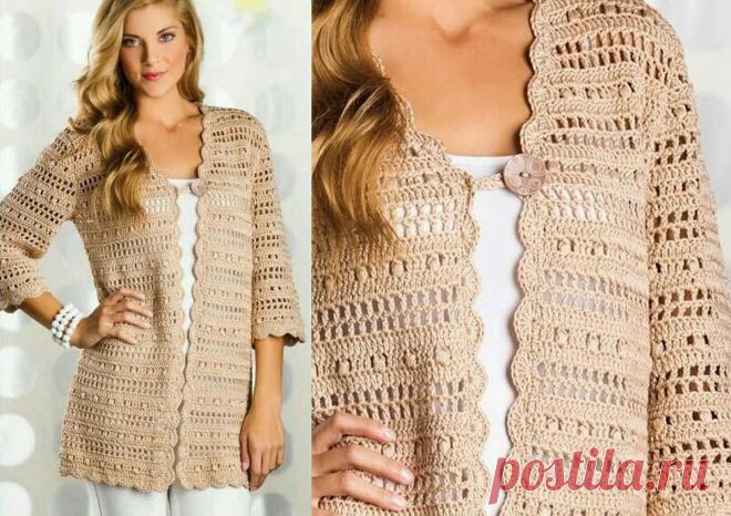 Летний кардиган. 6 моделей крючком и спицами – Paradosik Handmade - вязание для начинающих и профессионалов