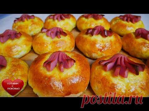 Вкусный булочки ОСЬМИНОЖКИ в тесте |Булочки на перерыв , перекус , завтрак| Выпечка рецепты