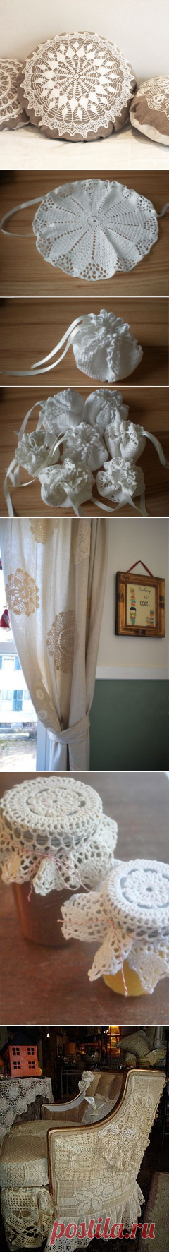Куда девать вязаные салфетки в современной жизни? Часть 2 - Ярмарка Мастеров - ручная работа, handmade