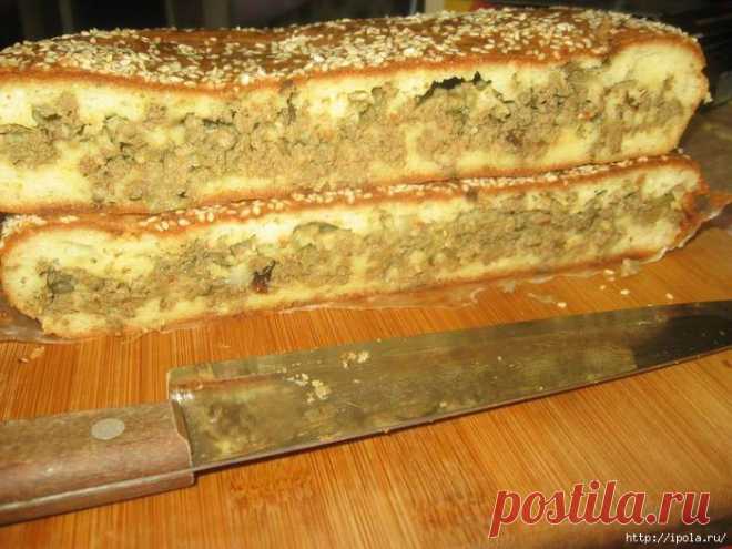 ЗАЛИВНОЙ ПИРОГ С ПЕЧЕНЬЮ