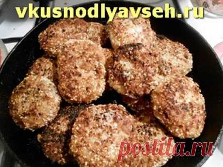Рыбные котлеты с арахисом