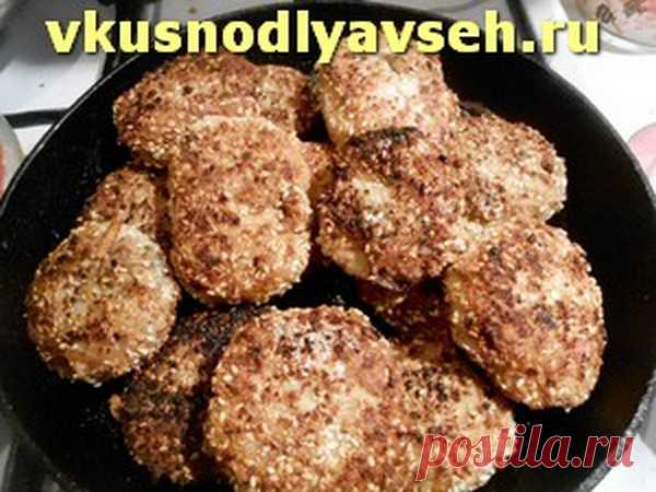 Рыбные котлеты с арахисом