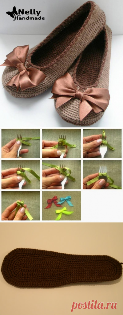 Балетки крючком. Мастеркласс, видеоурок