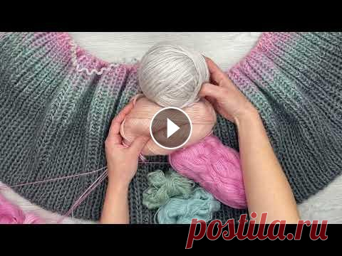 Внезапно кардиган деградэ и корзина крючком №8 Новости за неделю: начала вязать еще один кардиган! На этот раз английская резинка с градиентом. Также вяжу корзинки крючком из хлопкового шнура. Нача...