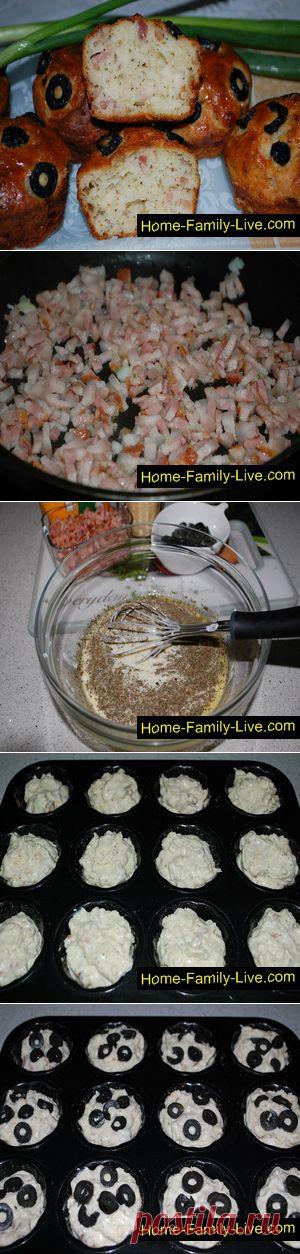 Маффины с беконом - Кулинарные рецепты