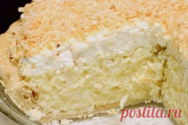 Кокосовый пирог со сливками - очень легко приготовить! | Готовим вместе