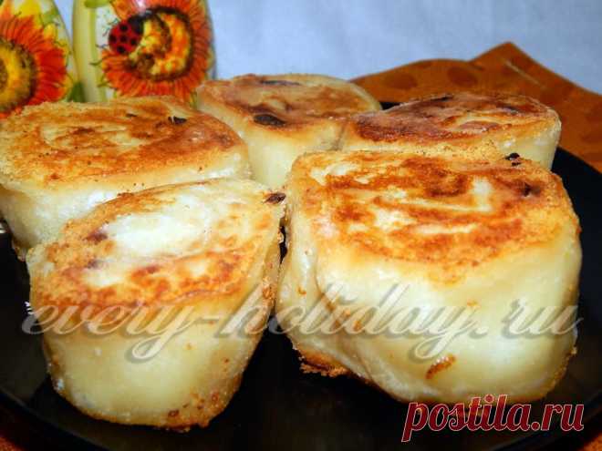 Ленивые пирожки с картошкой.
