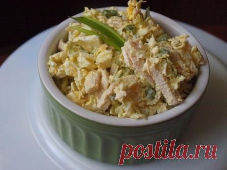 Салат из пекинской капусты с курицей - Рецепты с фото