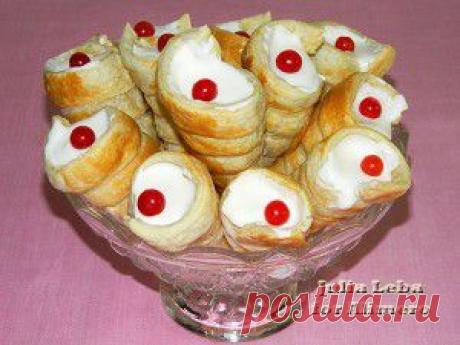 Слоёные трубочки с нежнейшим кремом