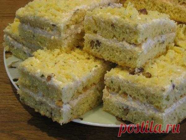 Пирог на сгущенном молоке с кремом из творога. С ума сойти! Нереальный вкус!