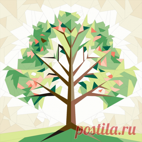 spring-tree-modern-quilt-pattern.jpg (1188×1188)