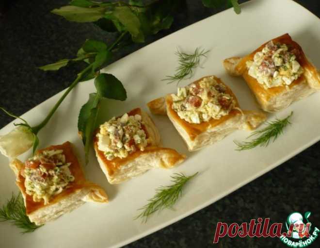 Корзиночки с сыром и семгой – кулинарный рецепт