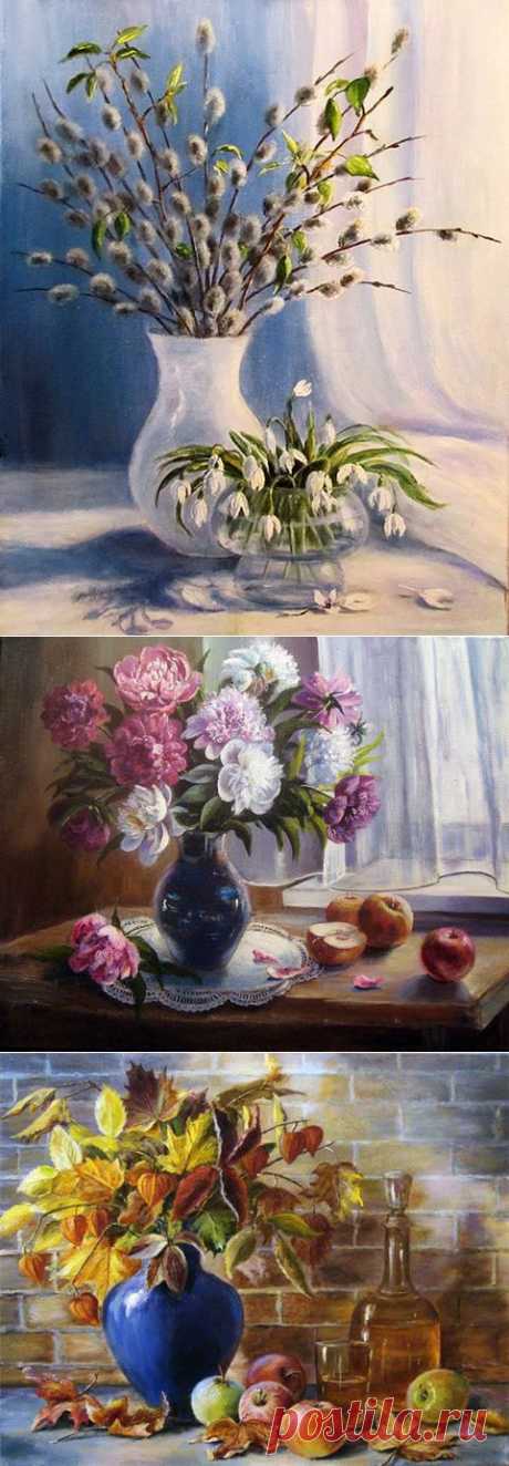 Художник Ольга Воробьева. Двенадцать месяцев. .