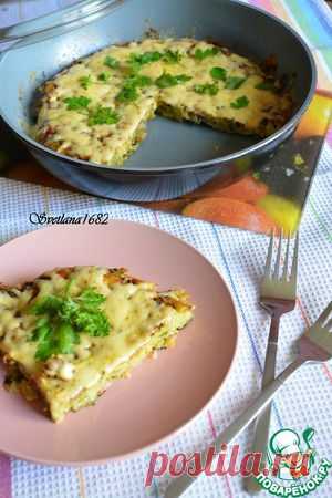Картофельный пирог на сковороде - кулинарный рецепт