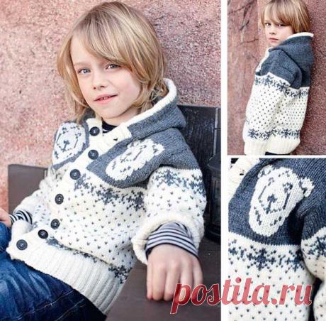 Жакет с капюшоном для мальчика