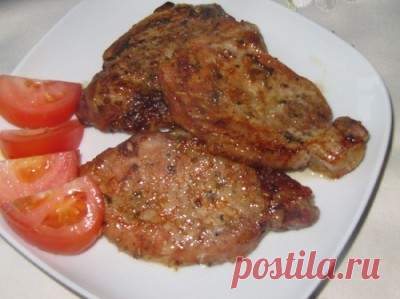 Сочные свиные стейки из корейки (без отбивания, в духовке) : Вторые блюда