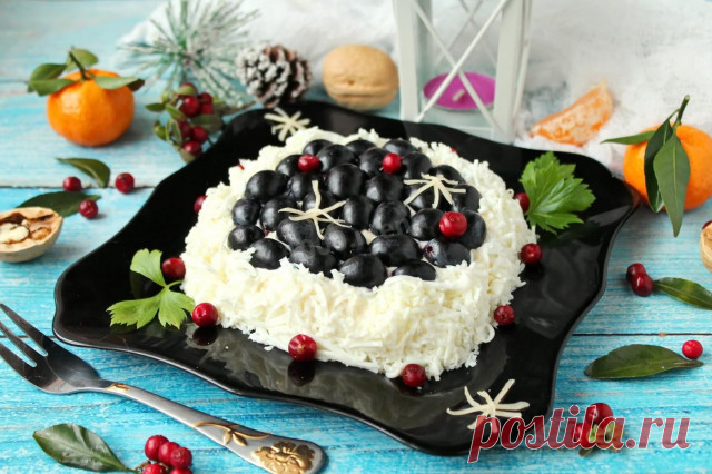Салат Первый снег рецепт с фото пошагово и видео - 1000.menu