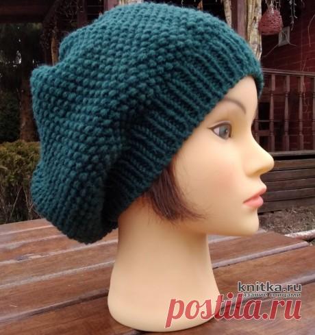 Женский берет, связанный на круговых спицах. Работа essa.handmade, Вязание для женщин
