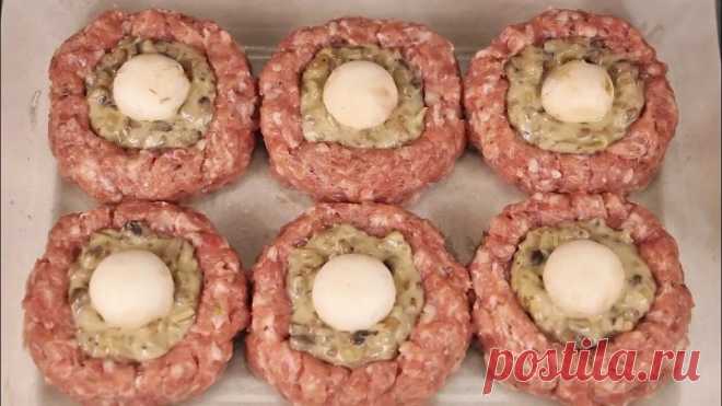 Для самых занятых 31-го! Горячее блюдо на Новый год 2020! Мясные ватрушки с необычной начинкой!