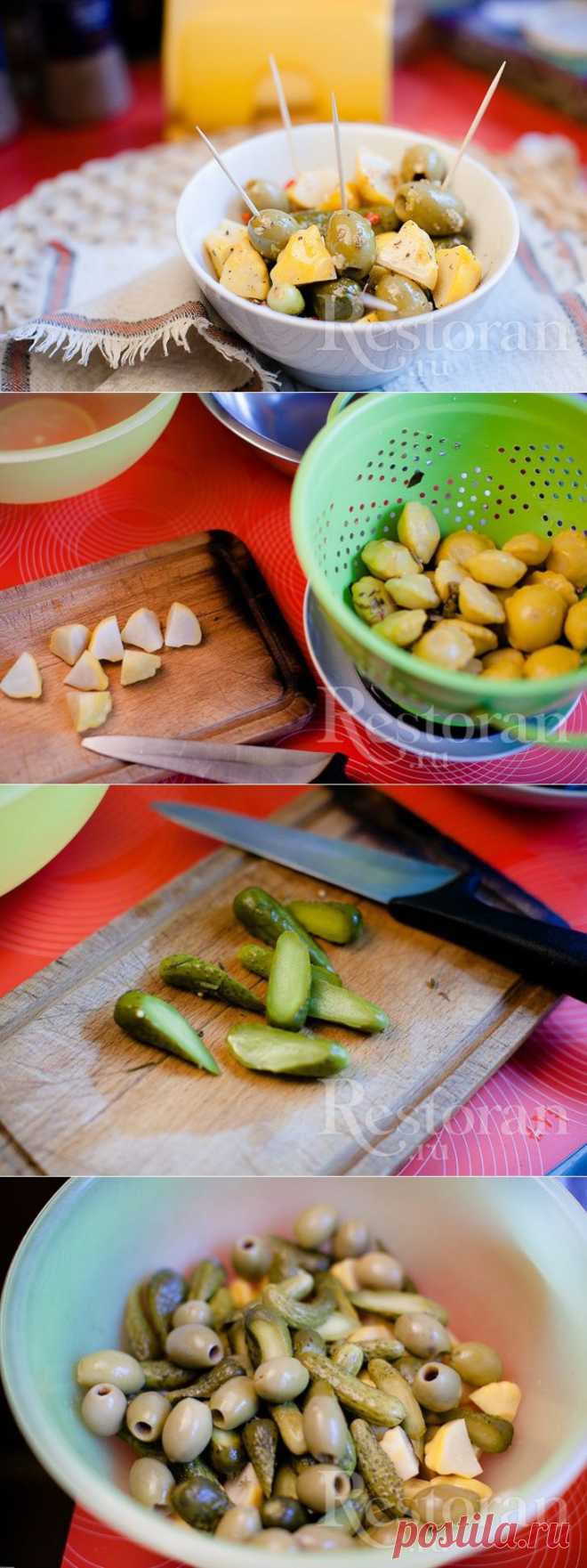 Рецепт закуски из маринованных овощей Restoran.ru