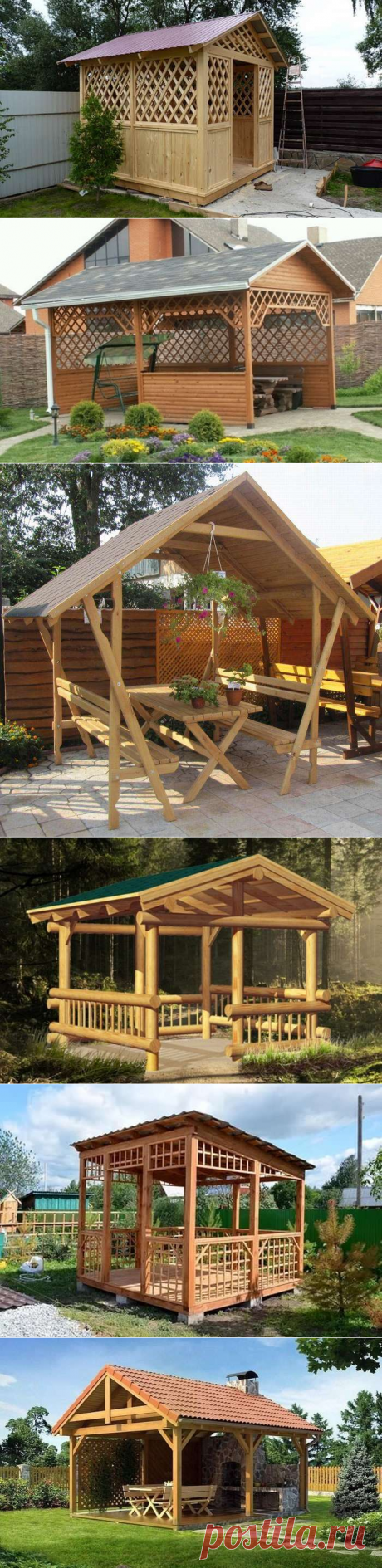 Беседки из дерева своими руками 300 фото, чертежи, схемы