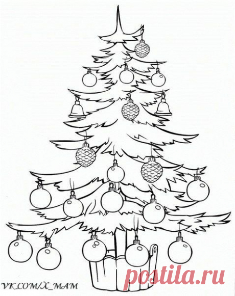 Трафареты елочек 😃🌲✏ / Новые дети