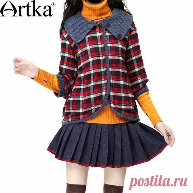 Клетчатый жакет с рукавом три четверти, 20215431116 купить за 999 руб. с доставкой по России, Украине, Беларуси и миру | Платья | Artka: интернет-магазин обуви и одежды Artka