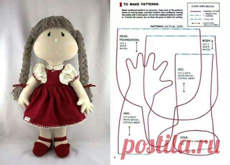 Выкройки текстильных кукол