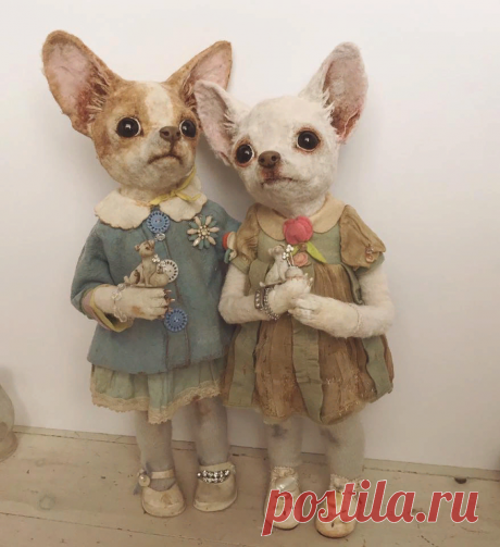 Милые куклы-животные или реалистичные люди-игрушки? Грани искусства от ЭННИ МОНТГОМЕРИ | ПРОСТРАНСТВО АВТОРСКИХ КУКОЛ | Дзен