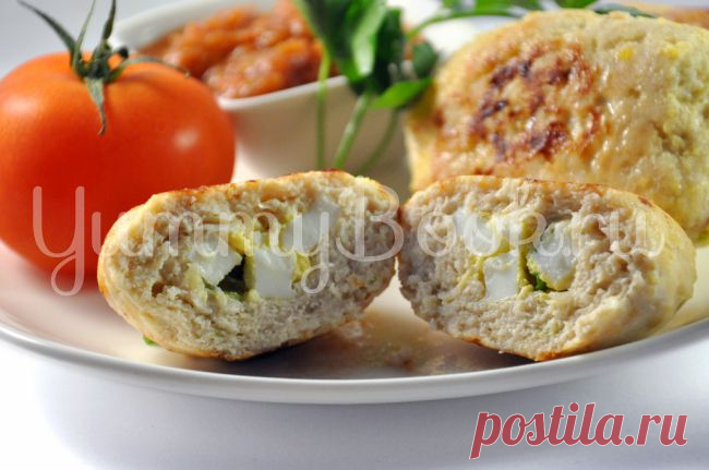 Зразы куриные с яйцом в мультиварке.
