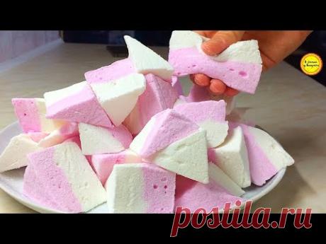 Маршмеллоу Рецепт Marshmallow Двухцветная маршмеллоу Десерт без выпечки