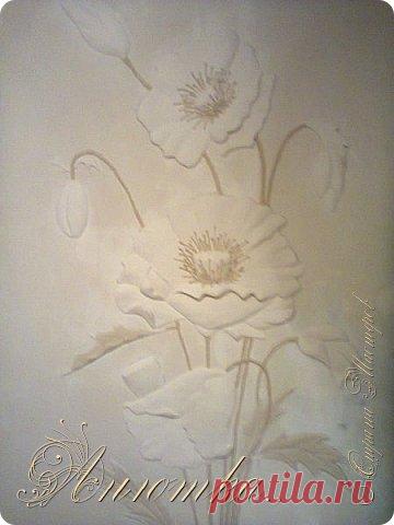 Барельеф "Маки".  Проба № 1. | Страна Мастеров