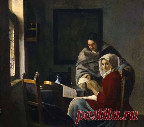 Ян Вермеер (Johannes Vermeer, 1632-1675, Dutch) - нидерландский живописец Золотого века \2\
Johannes Vermeer
Прерванный урок музыки
Girl Interrupted at Her Music
1658–59. 39.4 x 44.5
Frick Collection, New York.