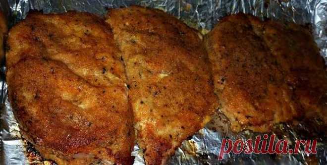 Отбивные запеченные с сыром пармезан. Вкуснотища