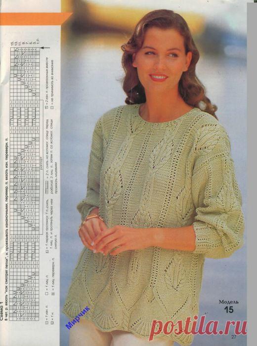 ЖЕНСКИЕ МОДЕЛИ - ПУЛОВЕРЫ И ЖАКЕТЫ СПИЦАМИ