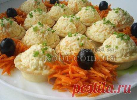 сырные шарики в тарталетках