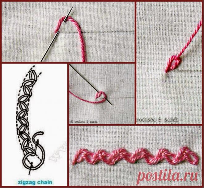 Наборной шов, рококо и другие красивые швы для неповторимой вышивки — Сделай сам, идеи для творчества - DIY Ideas