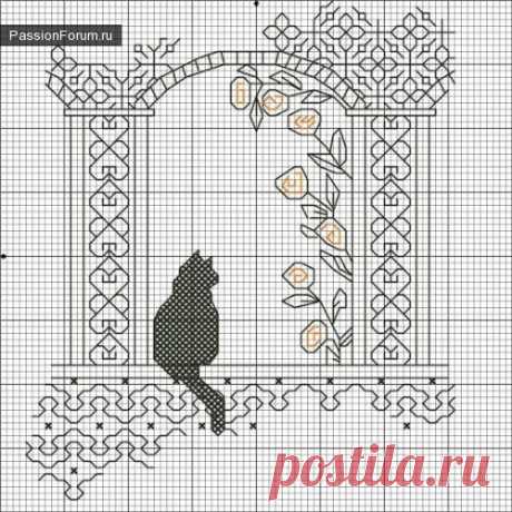 ещё кошки / Схемы вышивки крестиком / PassionForum - мастер-классы по рукоделию