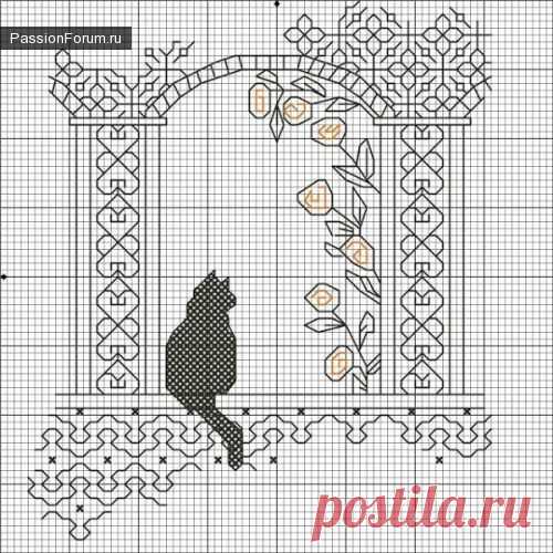 ещё кошки / Схемы вышивки крестиком / PassionForum - мастер-классы по рукоделию